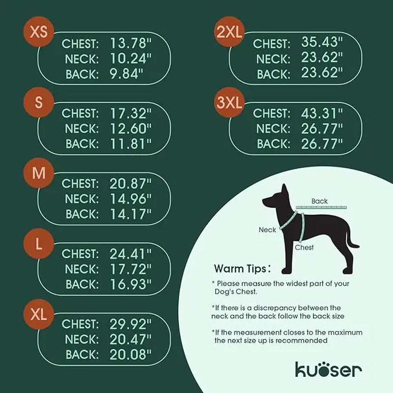Kuoser Dog Raincoat - Waterproof Outdoor Pet Clothing with Reflective Stripes, Adjustable Hood, Leash D-Ring, 8-Leg Design, Lightweight Fabric for Hikes, Full-Body Coverage for Small/Medium/Large Dogs (Pink, Black)