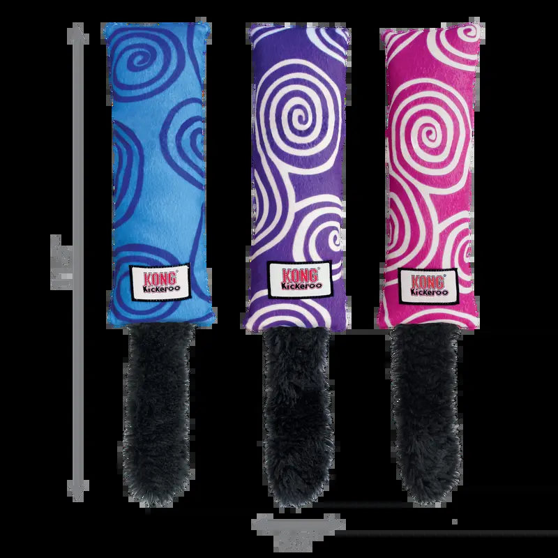 KONG Kickeroo Swirl for Cats, Assorted Colors