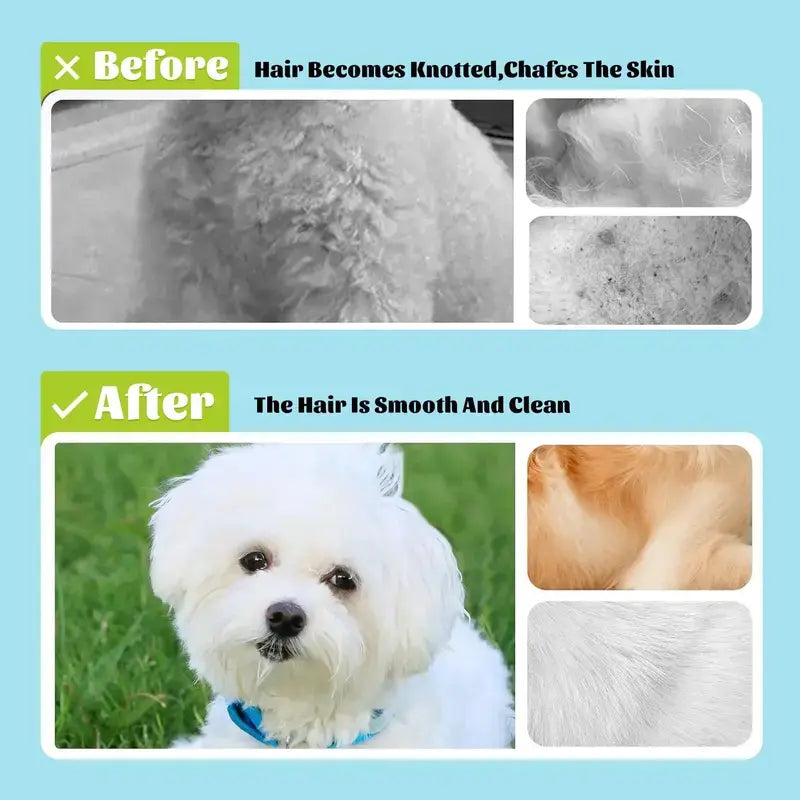 Silicone Pet Shampoo Brush with Soap Dispenser Dog and Cat Bath Brush Gentle Massage Scrubber Grooming Tool for Short and Long Fur Refillable Pet Washing Cleaning Accessory for Home Grooming