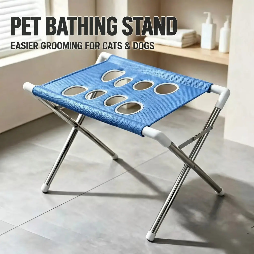 Pet Bathing Rack Fixed Anti-Scratch Anti-Bite, Pet Grooming Hammock for Small Dogs, Dog Bath Nail Clipper Tool