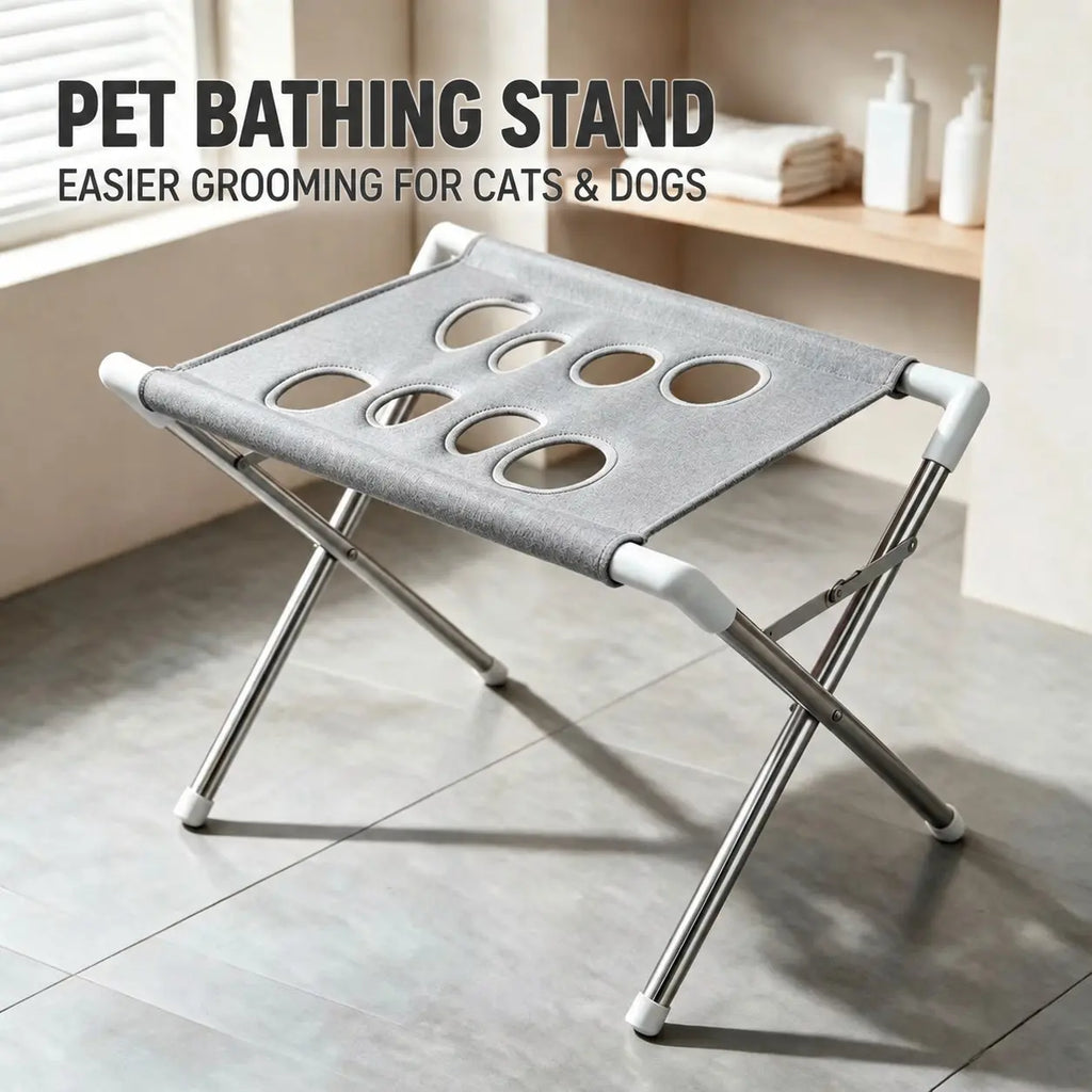 Pet Bathing Rack Fixed Anti-Scratch Anti-Bite, Pet Grooming Hammock for Small Dogs, Dog Bath Nail Clipper Tool