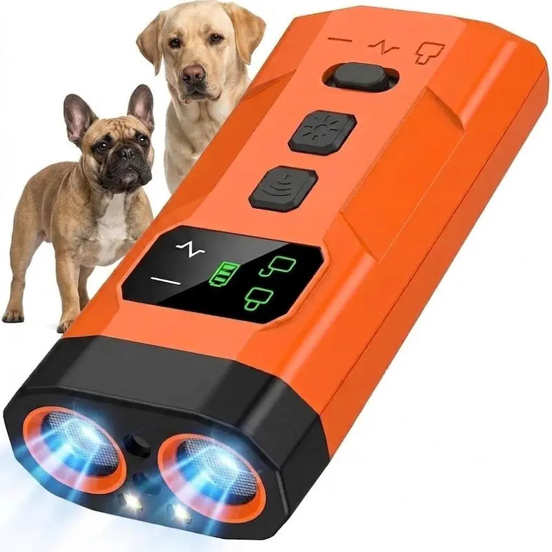 Upgraded Automatic Ultrasonic Dog Bark Deterrent - 25FT Range Portable Pet Training Tool, Safe Behavior Corrector, Quiet Environment Indoor/Outdoor Solution