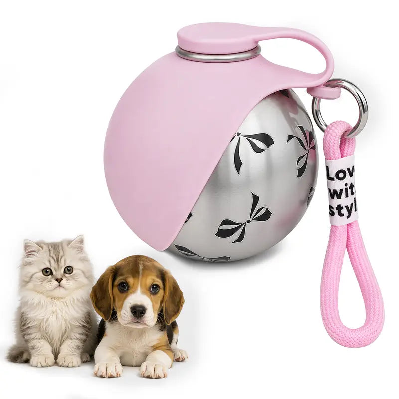 Eorthex Dog Portable Bottle+Bowl-2 -In-1 Bowl+Water Dual Functionality,Leak-Proof Compact Outdoor Pet Travel Container for Walking,Hiking