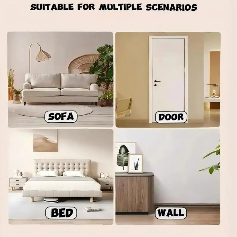 Wall-Mounted Thick Cat Scratch Pad - Bonus Toy Mouse (Buy 1 Get 1 Free), Animal Print, Durable, Wear-Resistant, Stain-Resistant, Art Deco, Protects Furniture, Fits Walls & Sofas, Wood-Friendly Cat Pet Supply