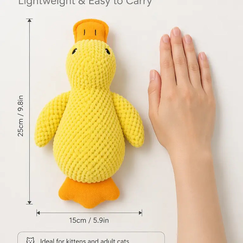 UQIOZ New Catnip Plush Cat Toy - Universal Size Interactive Wand, Chew-Resist Boredom Buster, Crinkle Sound Teething Pet Supply for Cat Lovers