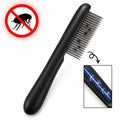 Stainless Steel Flea Comb for Dogs & Cats - Steel Teeth Shedding Combs & Brushes, Effective Grooming Tool for Fur Detangling, Travel-Size for Small/Large Pets, Long/Short Hair Removal