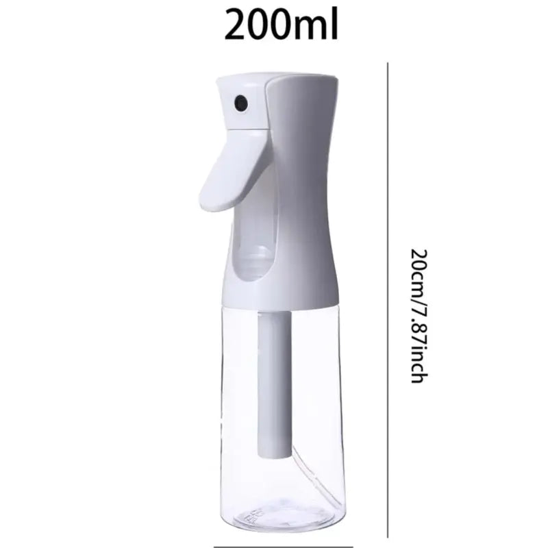 Industrial Oval Plastic Nozzle Continuous Spray Bottle - Waterproof, Leaky-Free, Refillable with Lid, Ultra Fine Mist for Barbers, Liquid Spraying Non-Glass Container Storage Jar (Home Supplies)