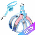 Escape Proof Cat Harness and Leash Set Pack - Adjustable, Soft Mesh Fabric, Lightweight, Sturdy Lock, Stress-Free for Small/Medium Cats (Solid Colors)