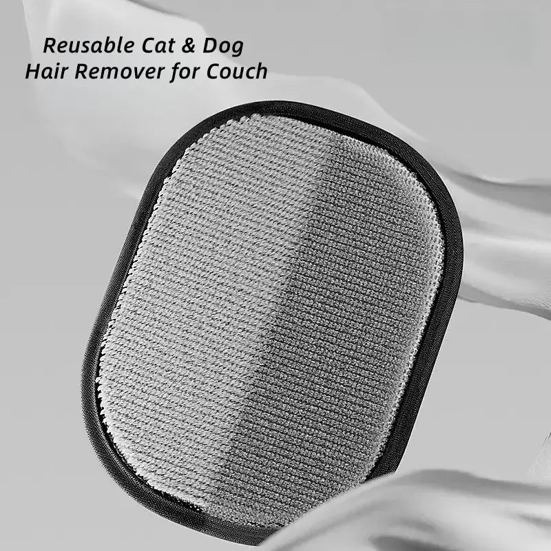 Electrostatic Pet Hair Removal Gloves - Reusable Wear & Collect Double-Sided Dog & Cat Grooming Mitt, Efficient Furniture Hair Pickup, Hassle-Free Cleaning Alternative for Couch, Car Seats, Halloween Gifts