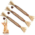Premium Natural Silvervine-Matatabi Cat Chew Stick Toy - Bite-Resistant, Edible Natural Fiber Toy for Dental Health, Stress Relief, Safe Chewing (Catnip Alternative Oral Care Supply)