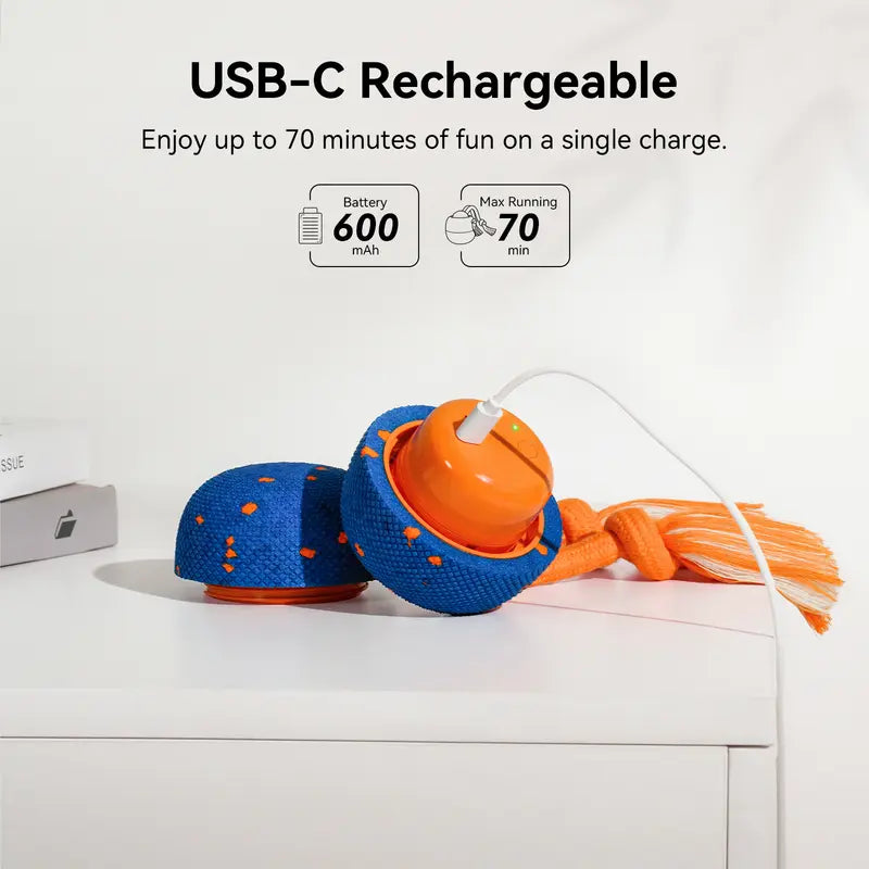 Cheerble Smart Interactive Dog Toy, Wicked Ball Rolly, Automatic Moving, Bouncing, Rotating, E-TPU Material, Active Rolling Interactive Dog Ball for Medium and Large Dogs Petlovers