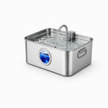 Sohochic 12L 304 SS Automatic Pet Water Fountain for Dogs & Cats, Large-Capacity Dispenser with LED Gauge, Quiet Pump, Multi-Pet Drinking Tray, Filter Set, with Filter Set